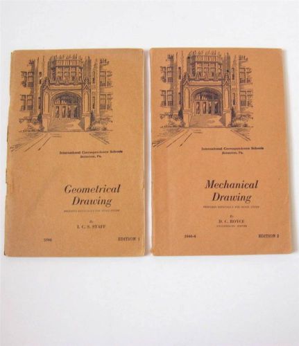 2 VTG International Correspondence School Books Geometrical Mechanical Drawing