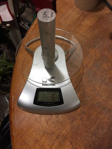 Round Aluminum Stock for Machinist.1&#034; X 5&#034;.  6.1 OZ.