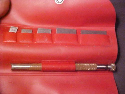 Starrett 423 tempered steel rule set 1/4 to 1&#034; 32nds, 64ths graduations tool set for sale