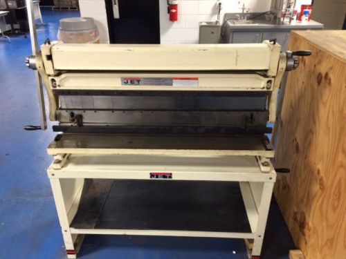 Jet sbr-40 shear brake and roll 20 ga. with stand for sale