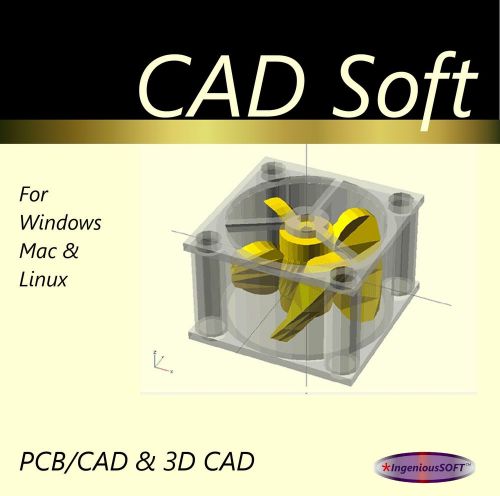 Cad soft - cad/pcb &amp; 3d cad software suite for windows, mac &amp; linux for sale