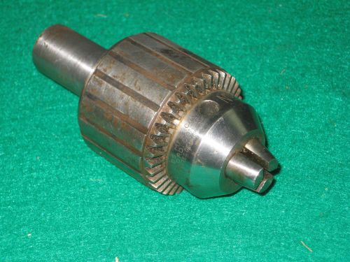 0-1/2&#034; drill chuck: jacobs super chuck no.14, straight shank, excellent, older. for sale