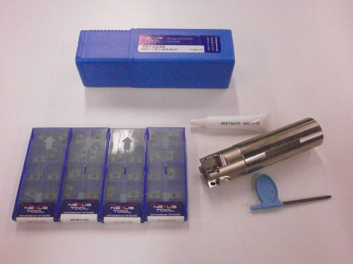 NEXUS Tool 1.25&#034; APKT 11T308 Indexable End Mill Carbide Inserts PVD KIT 977SO