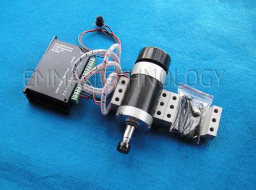 Er11 400w 12000rpm 48v brushless spindle motor + pwm speed controller + mount for sale
