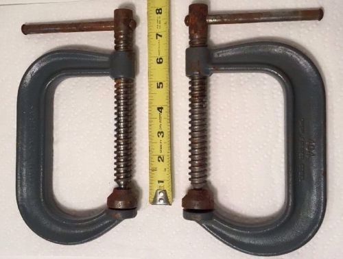 WILTON NO. 404 C CLAMP 4&#034; (some Rust) Lot Of 2