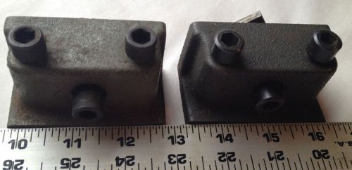 PAIR OF MACHINIST ROTARY TABLE X Y CLAMPS MACHINING LATHE TOOL (S)