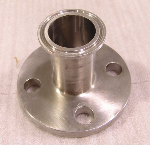 Sanitary pipe adapter 1  1/2 &#034; CIP tri clover pipe flange stainless
