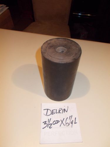 Delrin 3 1/2 inch od by 6 1/4 inch long free ship to usa for sale