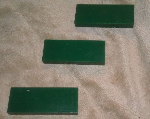 UHMW Polyethylene Sheet | Plate 3/8&#034; x 1&#034; x 3&#034; - Green Repro