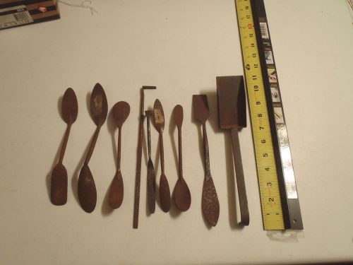 9 antique sand casting /foundry tools