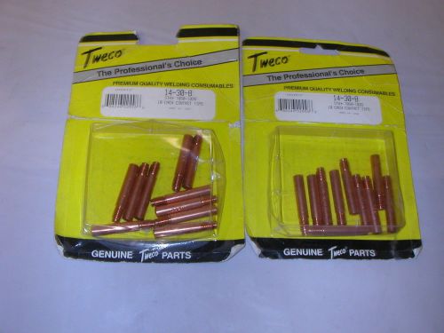 20 Tweco Contact Tips 14-30  Gun .030 Wire #1140-1101  Mig Welding  NOS