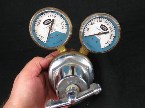 Vintage purox welding regulator acetylene-oxygen gauges,cga-580,type r-1935 tool for sale