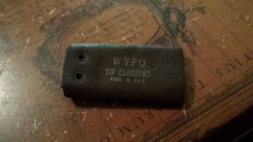 Vintage WYPO TIP CLEANERS Made in U.S.A Leather Case,  old barn find