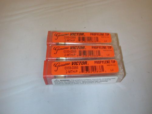 3 Victor Cutting Tips Propylene 2-MTH-P # 0333-0355 NOS Free Shipping