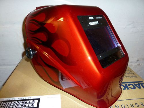 Jackson shadow &#034;i2&#034; flames halox insight w40 auto dark darkening welding helmet for sale