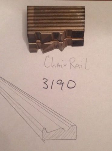Lot 3190 Chair Rail Weinig / WKW Corrugated Knives Shaper Moulder