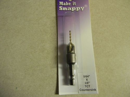 Snappy gold screw countersink 5/64&#034;, carbide tipped for sale