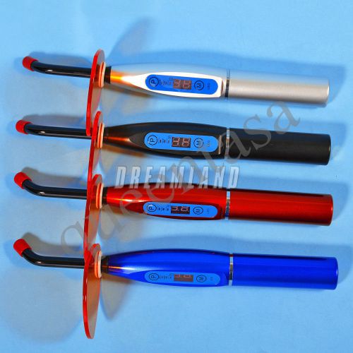 1pc 4 colors to Choose Dental Wireless Cordless LED Curing Light Lamp 1500mw