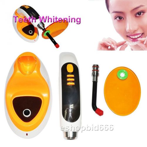 Wireless Cordless LED Dental Curing Light Lamp1800MW With Teeth Whitening Orange
