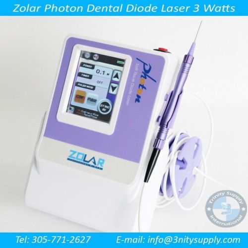 Dental Diode Laser 3 Watts Complete Set. Zolar Photon. FDA Cleared+DVD.High Tech