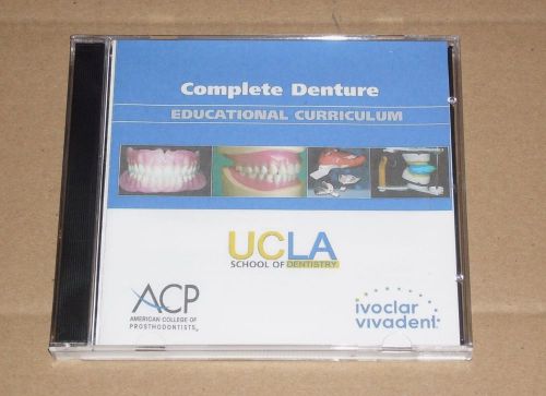 Ivoclar Ivocap Complete Denture Educational CD for UCLA School of Dentistry NEW