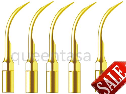 Sale!! 5 X Dental Scaler Scaling tip G6T Supragingival Golden fit EMS/WOODPECKER