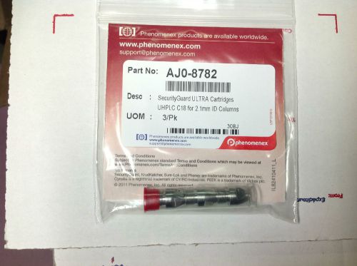 PHENOMENEX AJ0-8782 SECURITY GUARD ULTRA C18 2.1mm ID COLUMN CART. UHPLC 3/pk