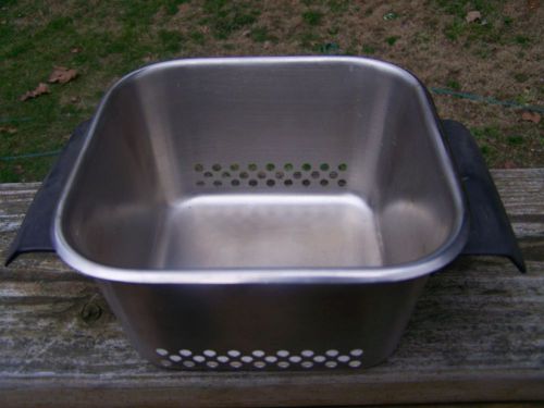 Vollrath Ultrasonic cleaner tray basket  perforated stainless steel