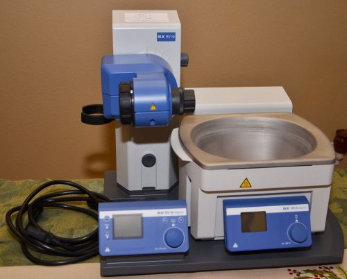 Ika rv 10 digital rotary evaporator with 2 condensor sets and hb 10 water bath for sale
