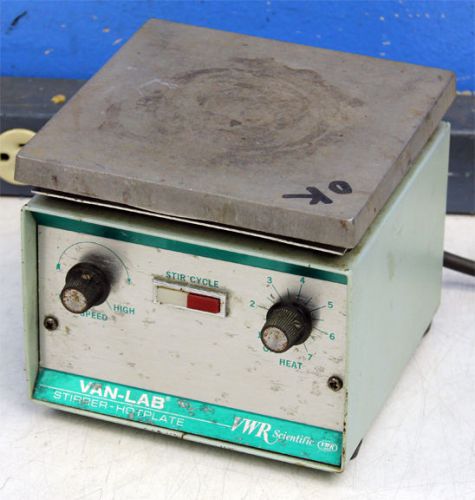 Vwr scientific 58849-908 van-lab stirrer hot plate stirring for sale
