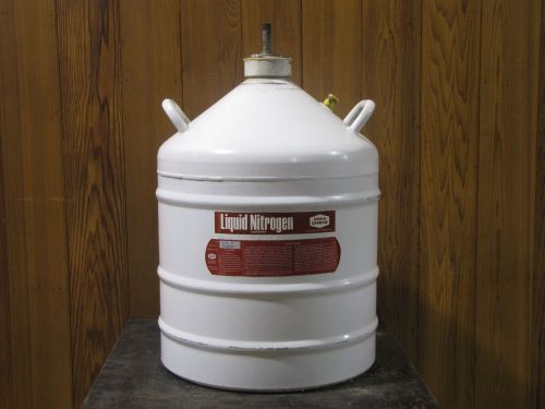 Union carbide liquid nitrogen container model uc-31 with cart for sale