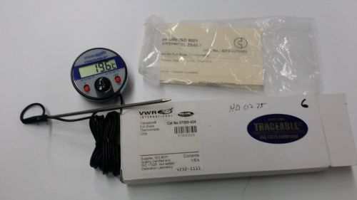 Vwr international traceable full-scale thermometer vwr 37000-424 for sale