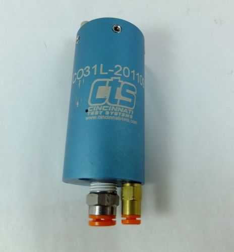 Cts co31l-2011097 air actuated co luer connector cincinnati test systems for sale