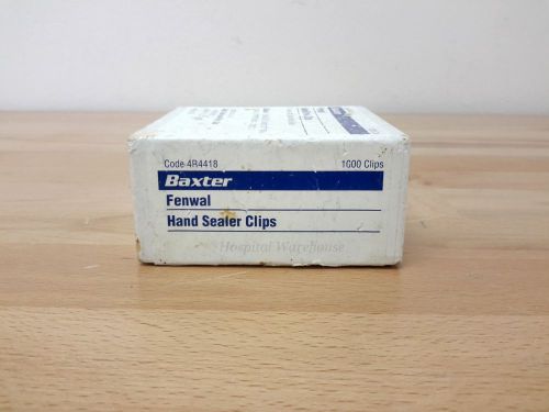 Baxter fenwal hand sealer clips 4r4418 lab endo surgical or for sale