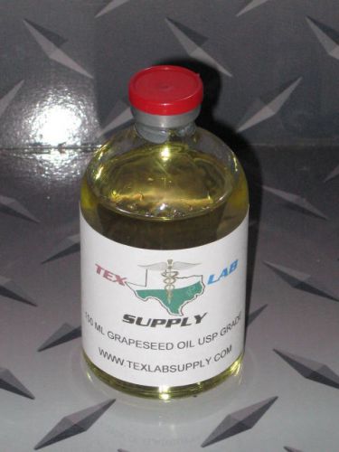 Tex Lab Supply 100 mL Grape Seed Oil USP Grade - Sterile