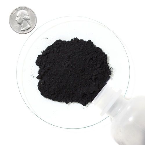 Magnetite (Black Iron Oxide), 4oz, Reagent Grade, Sturdy Bottle, QUICK SHIP