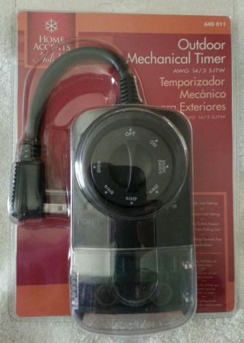 OUTDOOR MECHANICAL TIMER - HOME ACCENTS - 640 011  &#034;BRAND NEW&#034;