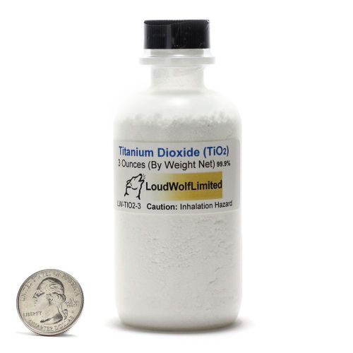 Titanium Dioxide / Fine Powder / 3 Ounces / 99.99% Pure / SHIPS FAST FROM USA
