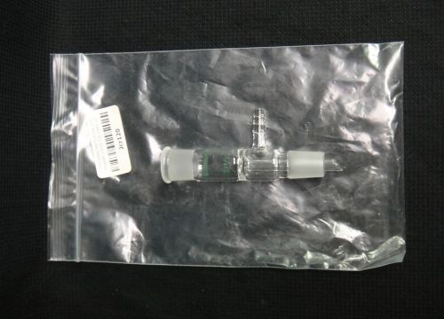 Chemglass 1/4&#034; thermocouple adapter 45/50 cg-1042-e-10 w/ cap &amp; rubber seal for sale