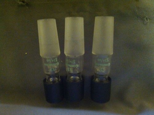 Lot Of 3 Chemglass 24/40 To Size 12 Threaded