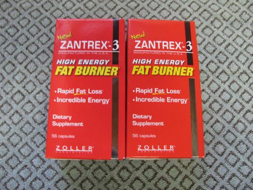 (112) ( 2 Box&#039;s ) NEW Zantrex-3 High Energy Fat Burner Dietary Supplement