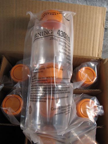 24pk Corning 430281 250mL Nonpyrogenic Sterile Polystyrene Storage Bottle NEW
