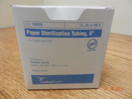 Cardinal # T90006 Paper Sterilization Tubing 6&#034; NEW 100 ft