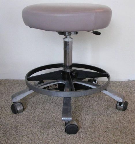 midcentury modern industrial design stool pneumatic adjujstable seat