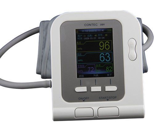 CE FDA  Contec CONTEC08A Digital Blood Pressure Monitor+ Software 2.8&#034; Color LCD