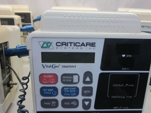 Criticare 506DXNT Blood Pressure Monitor Temp SpO2 NiBP Printer