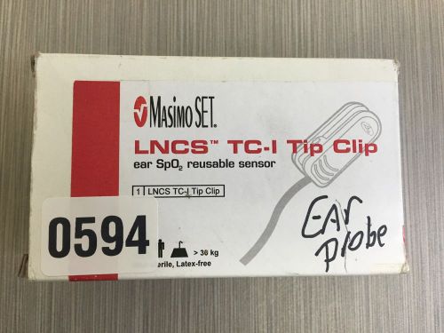 Masimo Set LNCS TC-I TIP Clip Ear SPO2 Reusable Sensor 1895 LOT OF 2 #594