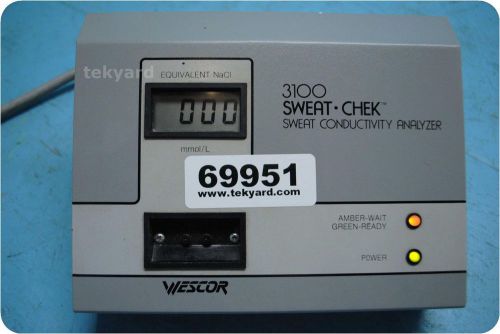 WESCOR 3100 SWEAT-CHEK SWEAT CONDUCTIVITY ANALYZER !