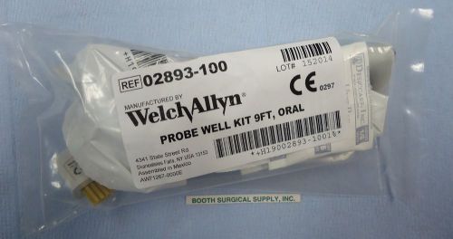 WELCH ALLYN #02893-100 PROBE WELL KIT WITH 9&#039; ORAL PROBE--NEW IN SEALED POUCH