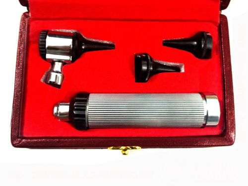 ENT Otoscope Diagnostic Set Stainless Steel + Free Protective Case